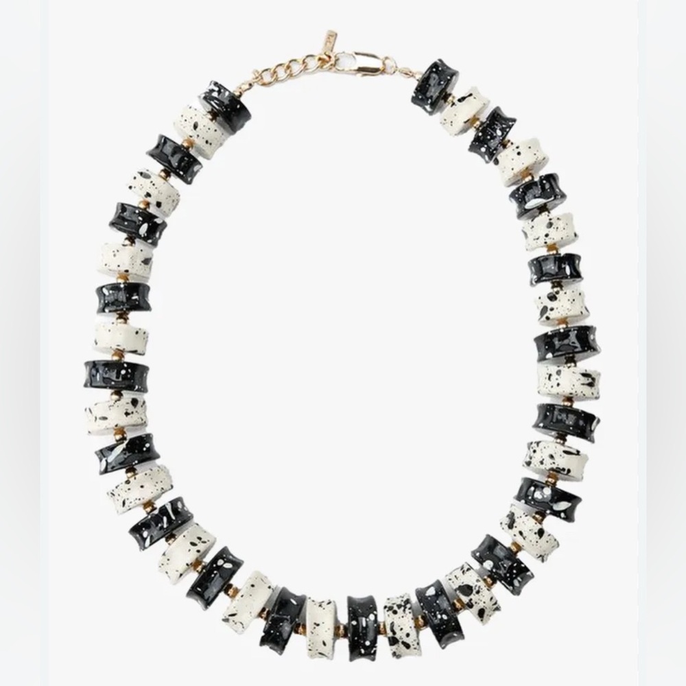NWT- Zara - contrasting beaded necklace